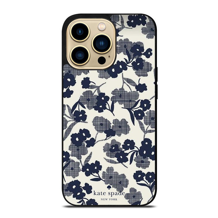 KATE SPADE NEW YORK BLUE FLORAL iPhone 14 Pro Max Case Cover