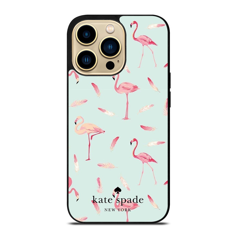 KATE SPADE NEW YORK LOGO FLAMINGOS iPhone 14 Pro Max Case Cover