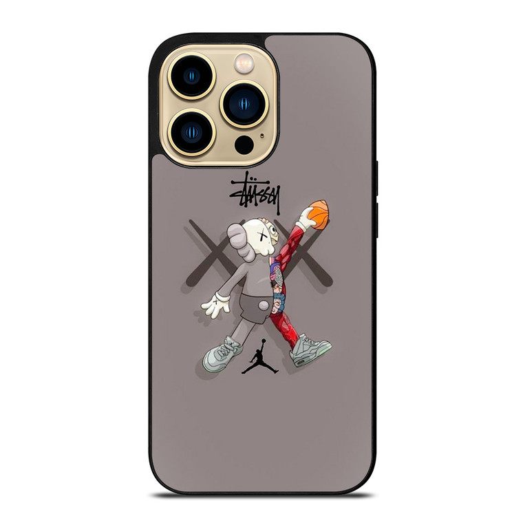 KAWS AIR JORDAN STUSSY iPhone 14 Pro Max Case Cover