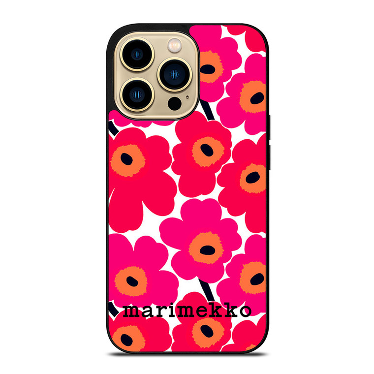 MARIMEKKO UNIKO RED FLOWER iPhone 14 Pro Max Case Cover