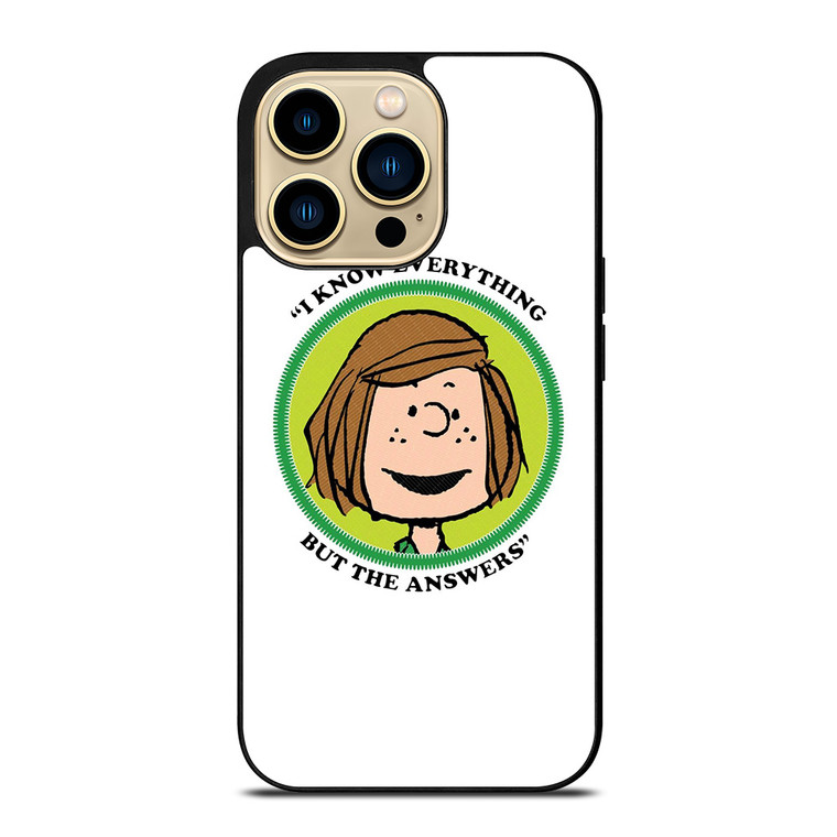 PEPPERMINT PATTY THE PEANUTS iPhone 14 Pro Max Case Cover