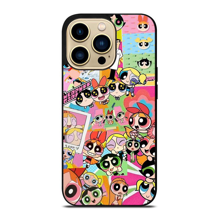 POWERPUFF GIRLS CARTOON NETWORK COLLAGE iPhone 14 Pro Max Case Cover