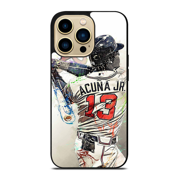 RONALD ACUNA JR 13 ATLANTA BRAVES iPhone 14 Pro Max Case Cover