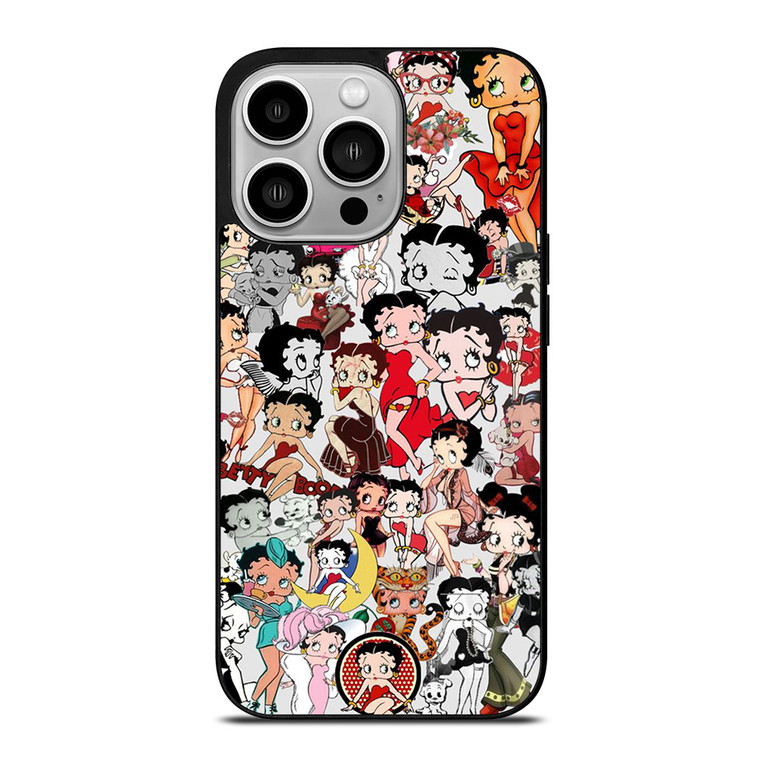 BETTY BOOP CARTOON COLLAGE iPhone 14 Pro Case Cover