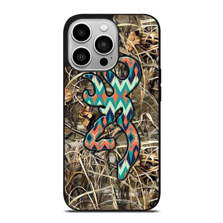 BROWNING CAMO LOGO CHEVRON iPhone 14 Pro Case Cover