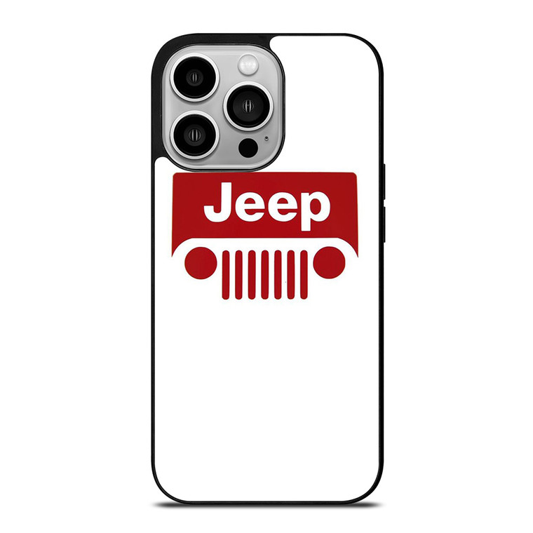 JEEP CAR LOGO RED iPhone 14 Pro Case Cover