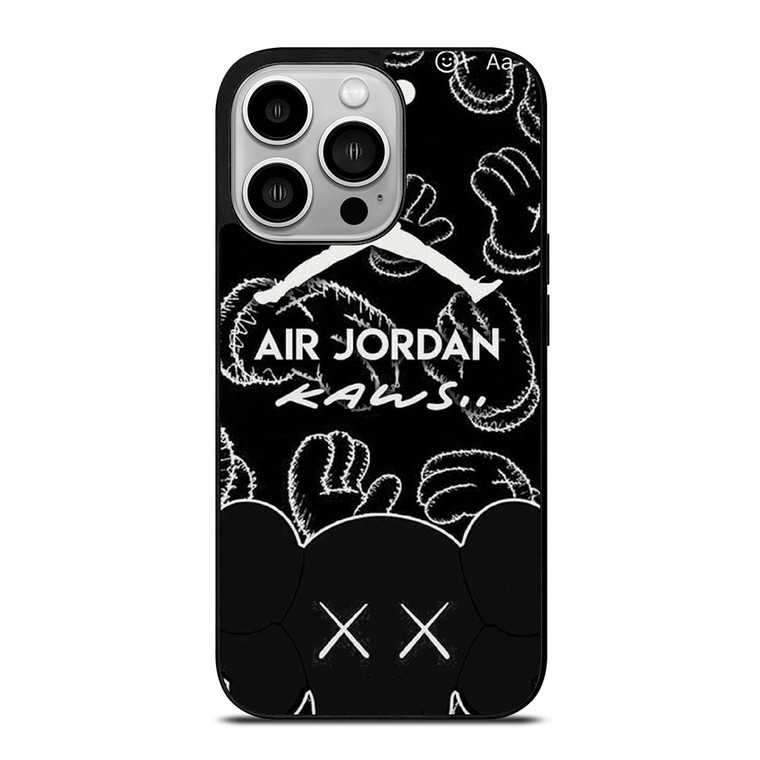 KAWS X AIR JORDAN LOGO iPhone 14 Pro Case Cover