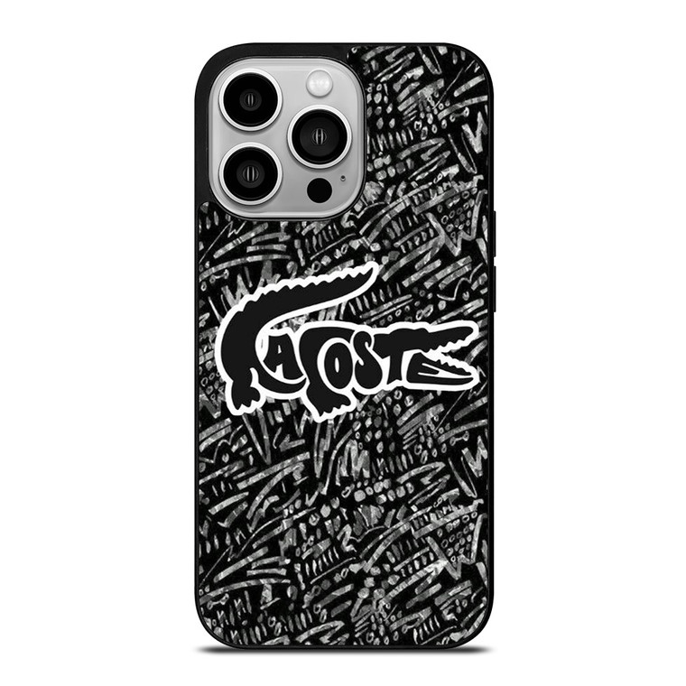 LACOSTE LOGO BLACK AND WHITE iPhone 14 Pro Case Cover