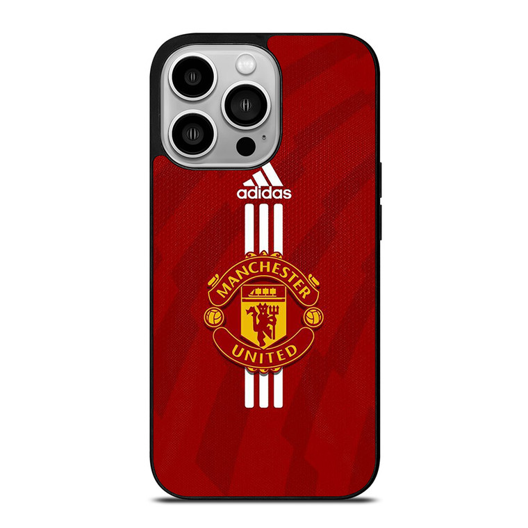 MANCHESTER UNITED FC FOOTBALL LOGO ADIDAS iPhone 14 Pro Case Cover