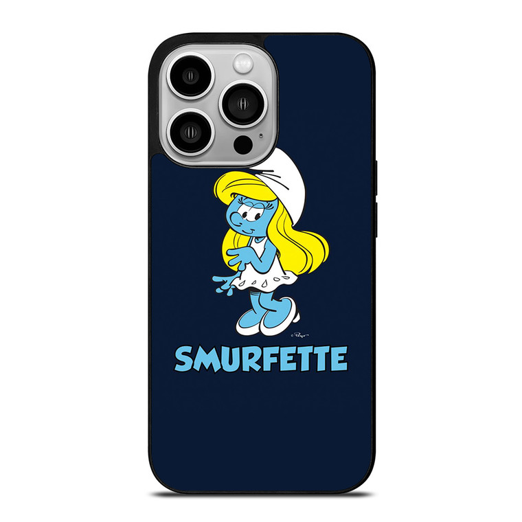 SMURFETTE SMURF GIRL CARTOON iPhone 14 Pro Case Cover