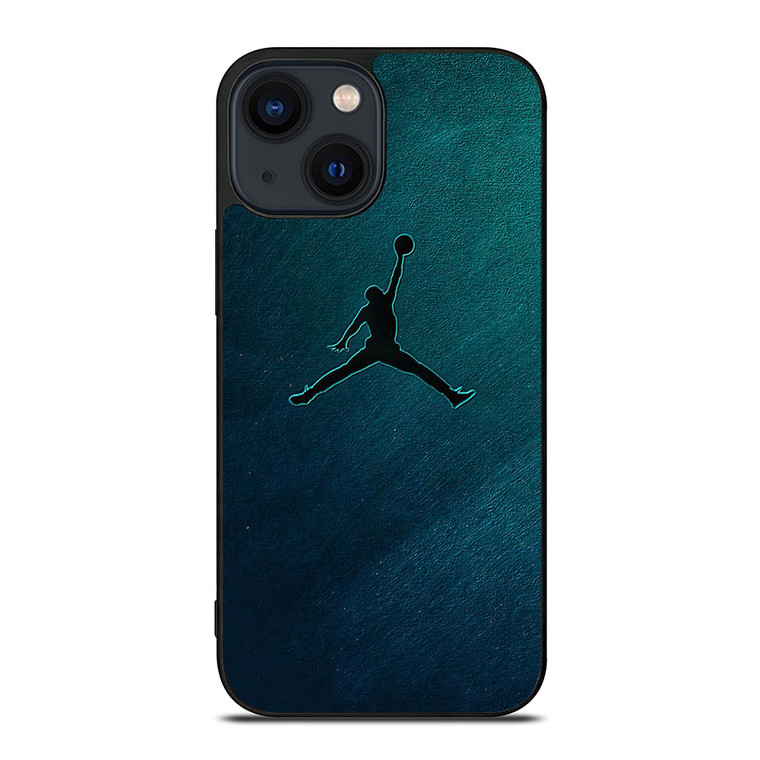 AIR JORDAN LOGO NIKE BLUE iPhone 14 Plus Case Cover