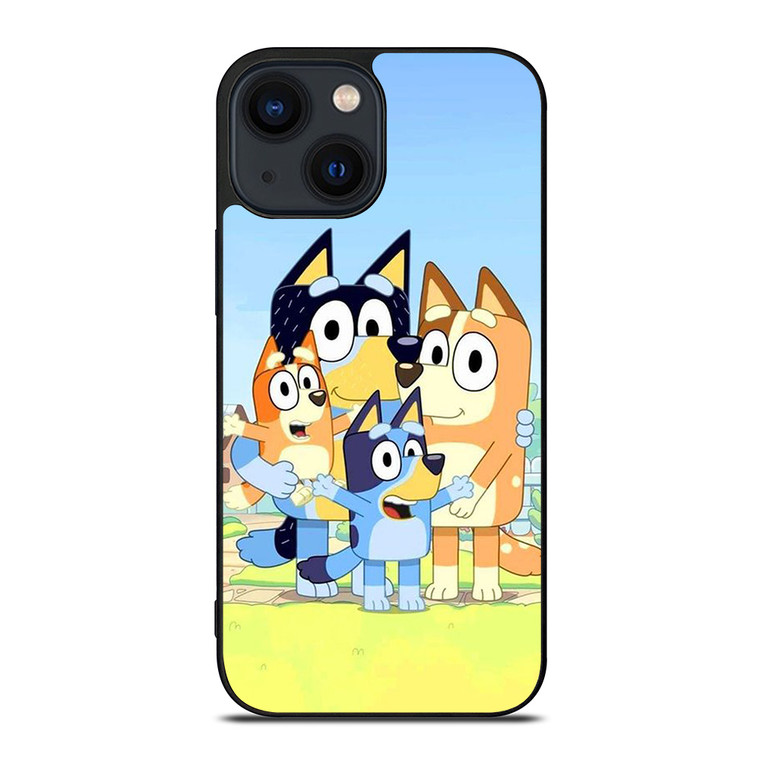 BLUEY CHARACTERS CARTOON iPhone 14 Plus Case Cover