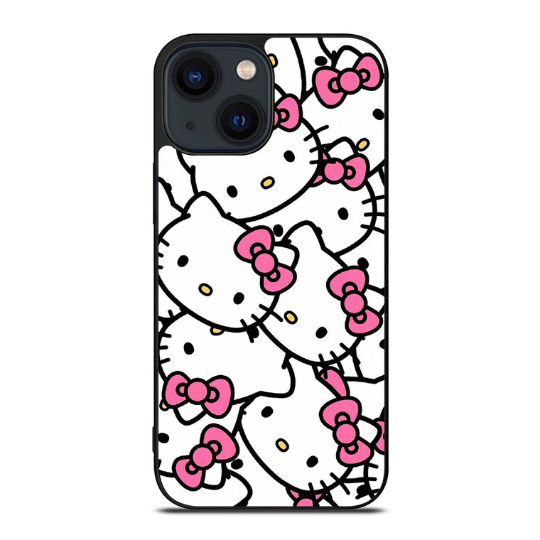 HELLO KITTY FACE COLLAGE iPhone 14 Plus Case Cover