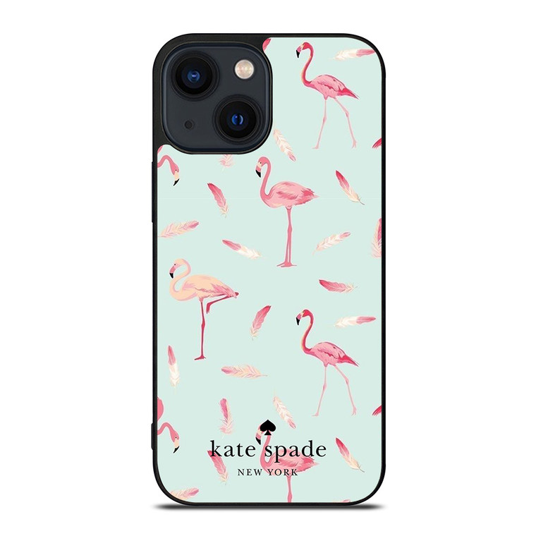 KATE SPADE NEW YORK LOGO FLAMINGOS iPhone 14 Plus Case Cover