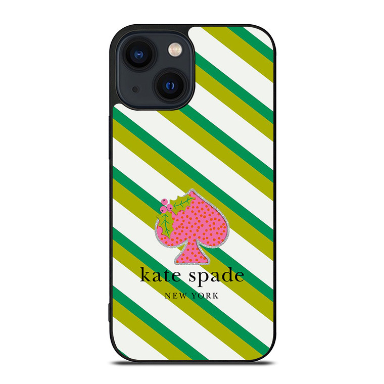 KATE SPADE NEW YORK LOGO FRUITY GREEN iPhone 14 Plus Case Cover