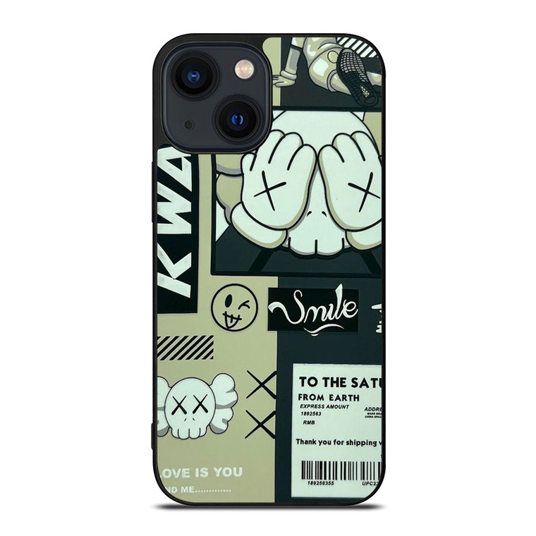 KAWS SMILE iPhone 14 Plus Case Cover