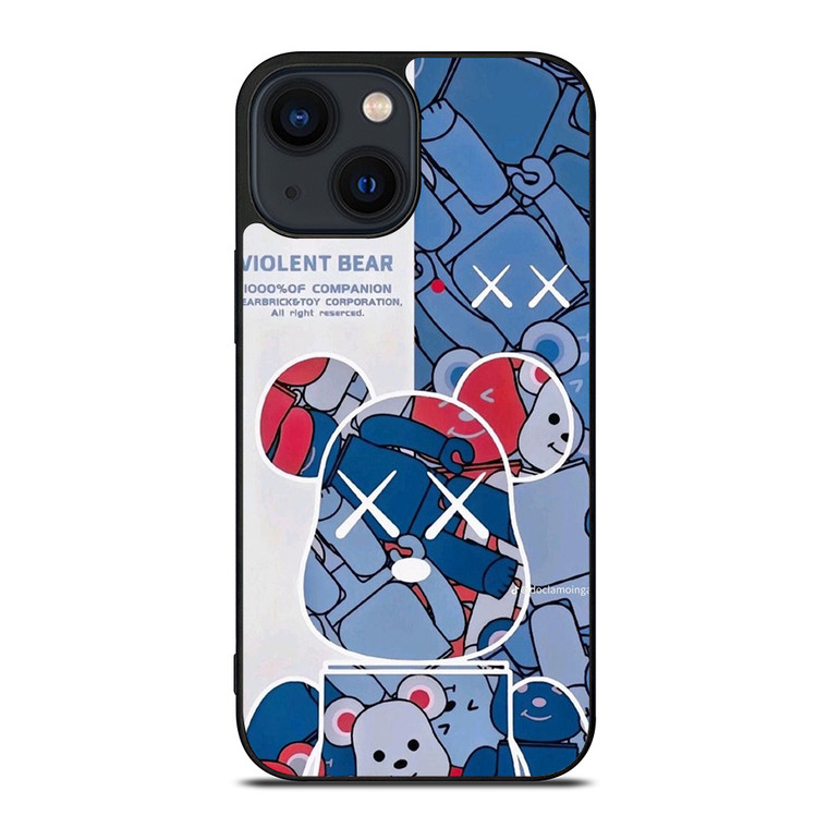 KAWS VIOLENT BEAR 2 iPhone 14 Plus Case Cover
