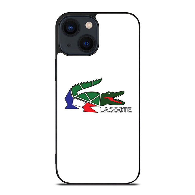LACOSTE LOGO MOZAIC iPhone 14 Plus Case Cover