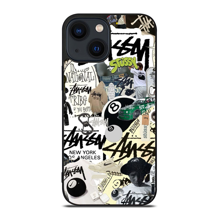 STUSSY COLLAGE iPhone 14 Plus Case Cover