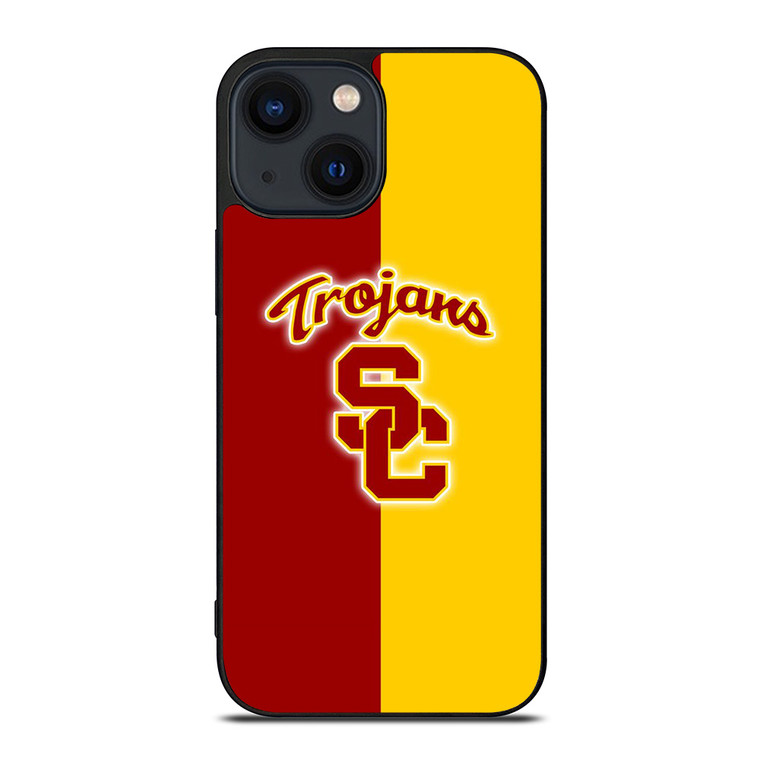 USC TROJANS BASKETBALL UNIVERSITY LOGO iPhone 14 Plus Case Cover