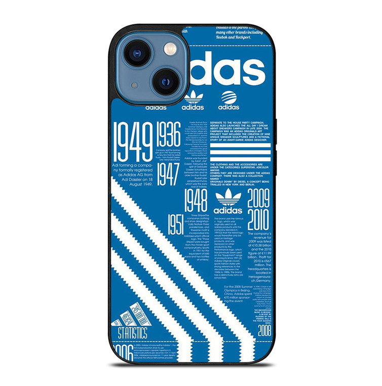 ADIDAS SHOES LOGO BLUE iPhone 14 Case Cover