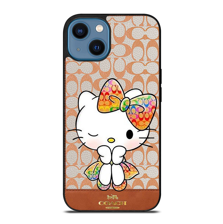 COACH NEW YORK LOGO HELLO KITTY iPhone 14 Case Cover
