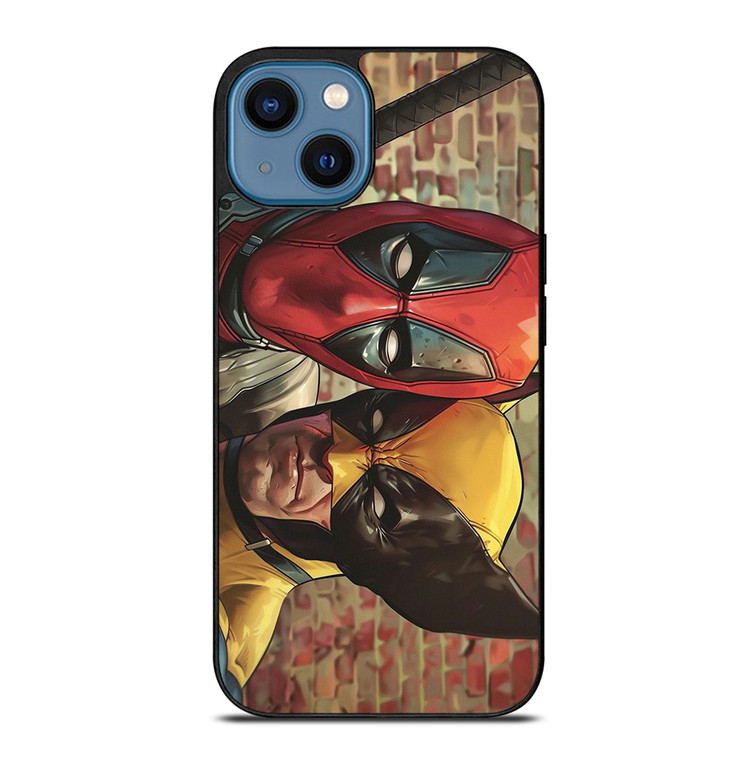 DEADPOOL X WOLVERINE MARVEL COMICS iPhone 14 Case Cover