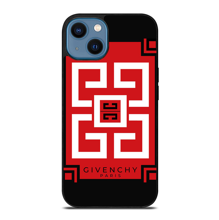 GIVENCHY PARIS RED LOGO iPhone 14 Case Cover