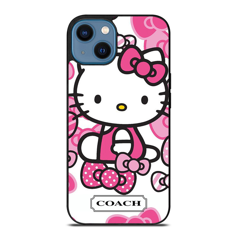 HELLO KITTY COACH NEW YORK PINK iPhone 14 Case Cover