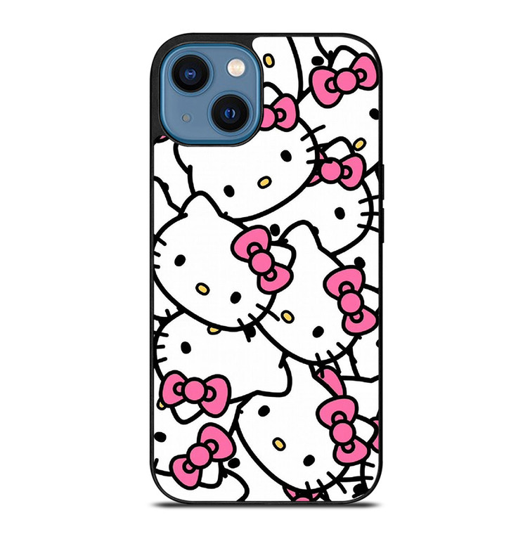 HELLO KITTY FACE COLLAGE iPhone 14 Case Cover