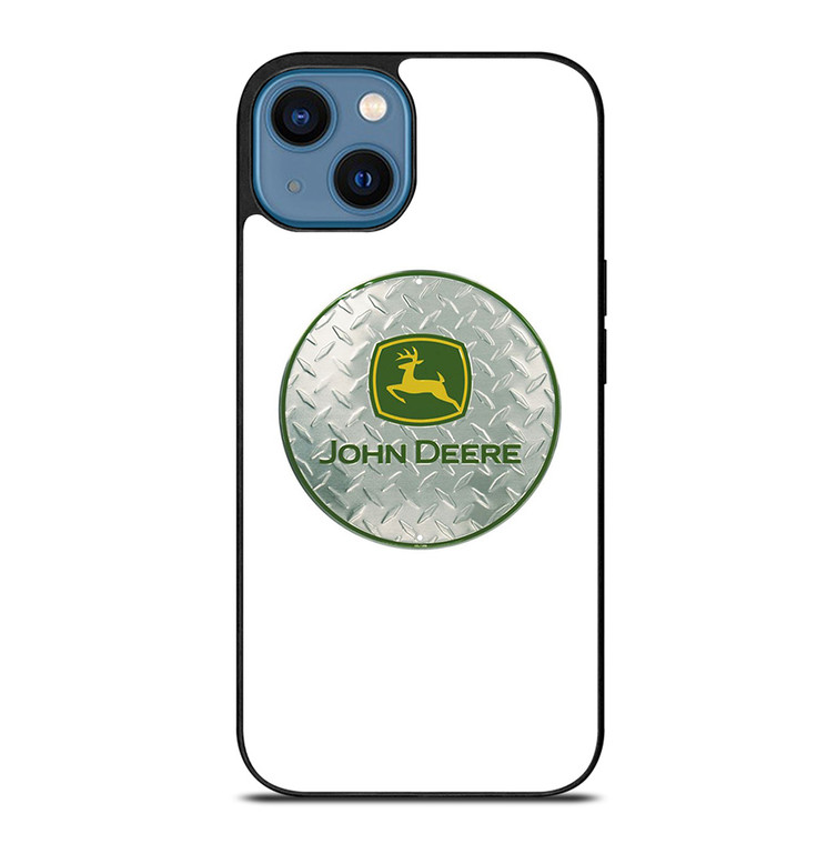 JOHN DEERE TRACTOR METAL LOGO iPhone 14 Case Cover