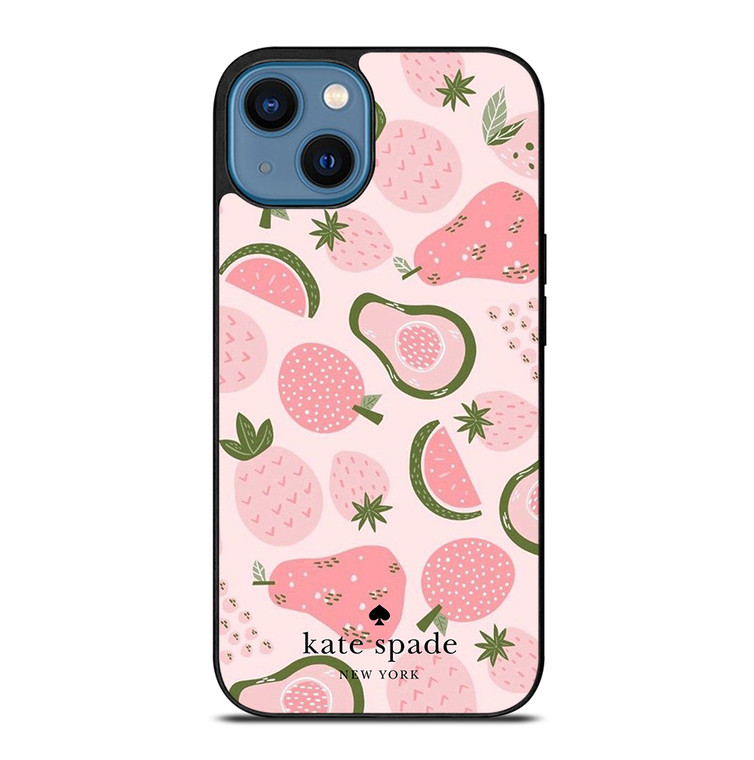 KATE SPADE NEW YORK LOGO FRUITS iPhone 14 Case Cover
