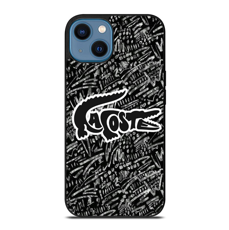 LACOSTE LOGO BLACK AND WHITE