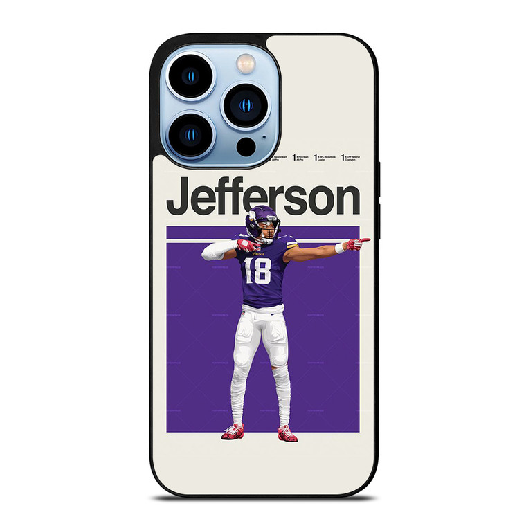 JUSTIN JEFFERSON NFL MINNESOTA VIKINGS iPhone 13 Pro Max Case Cover