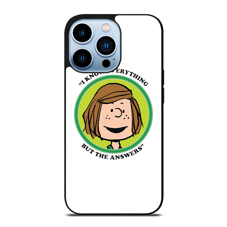PEPPERMINT PATTY THE PEANUTS iPhone 13 Pro Max Case Cover