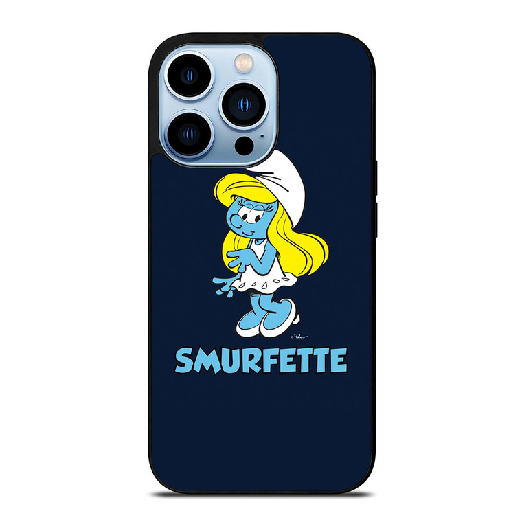 SMURFETTE SMURF GIRL CARTOON iPhone 13 Pro Max Case Cover