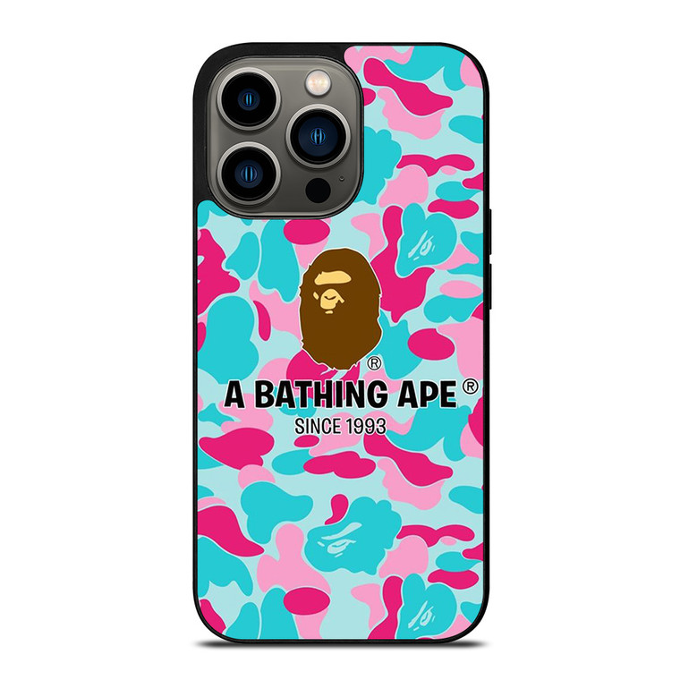 BAPE A BATHING APE CAMO iPhone 13 Pro Case Cover