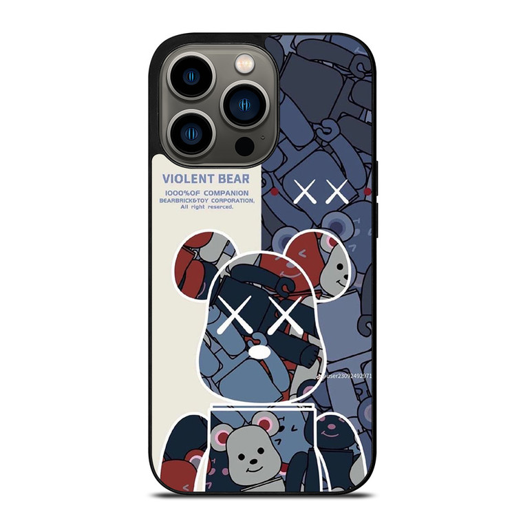 BEAR BRICK VIOLENT BEAR KAWS iPhone 13 Pro Case Cover
