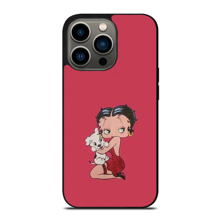 BETTY BOOP AND PUDGY CARTOON iPhone 13 Pro Case Cover