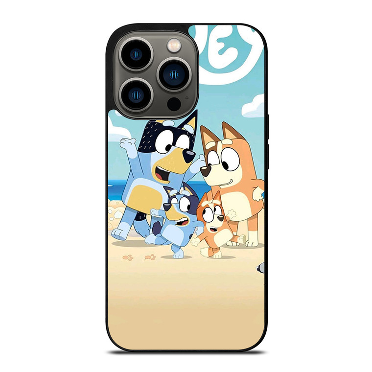 BLUEY HEELERS FAMILY CARTOON iPhone 13 Pro Case Cover