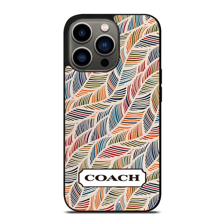 COACH NEW YORK LOGO MONOGRAM SEAMLESS PATTERN iPhone 13 Pro Case Cover