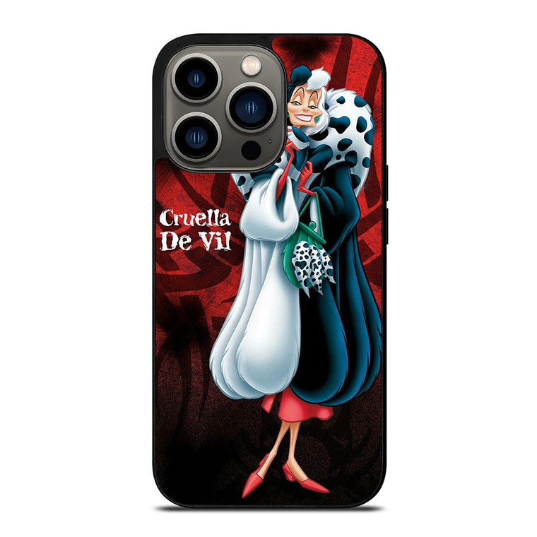 CRUELLA DE VIL DISNEY VILLAIN iPhone 13 Pro Case Cover