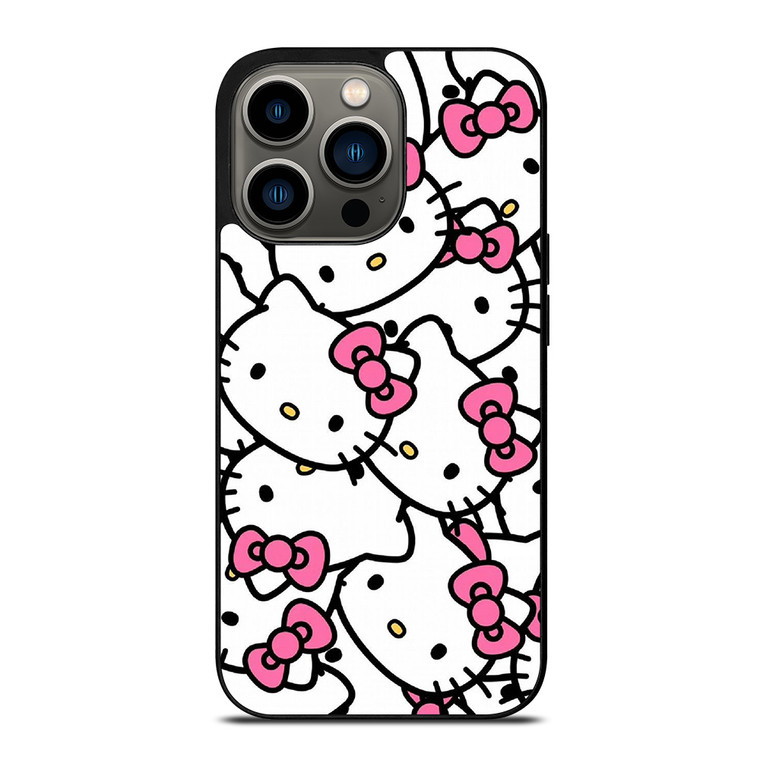 HELLO KITTY FACE COLLAGE iPhone 13 Pro Case Cover
