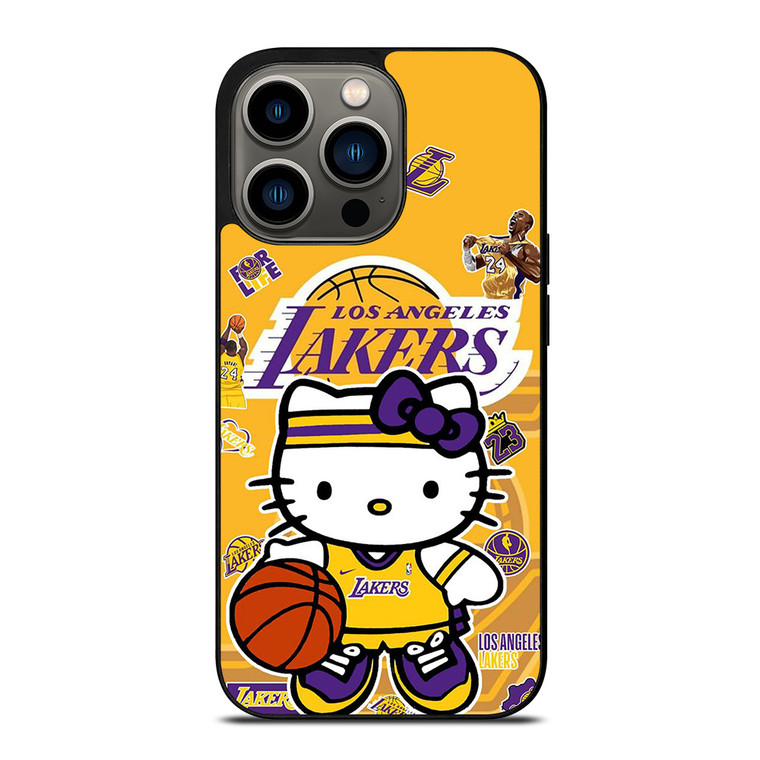 HELLO KITTY LA LAKERS KOBE BRYANT iPhone 13 Pro Case Cover