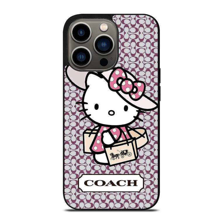 HELLO KITTY X COACH NEW YORK LOGO iPhone 13 Pro Case Cover