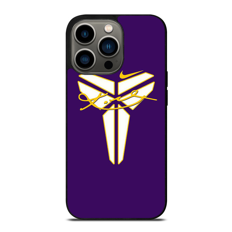 KOBE BRYANT BLACK MAMBA SIGNATURE NIKE iPhone 13 Pro Case Cover