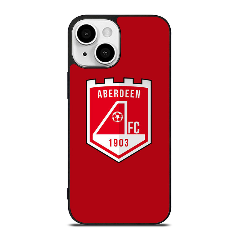 ABERDEEN FC FOOTBALL CLUB LOGO SCOTLAND iPhone 13 Mini Case Cover