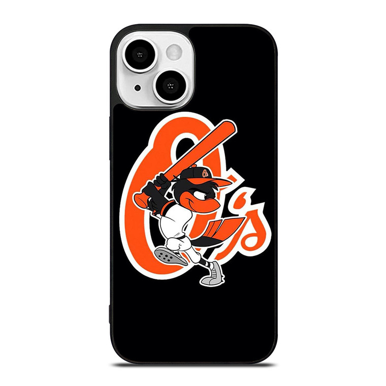 BALTIMORE ORIOLES LOGO BASEBALL TEAM MASCOT iPhone 13 Mini Case Cover