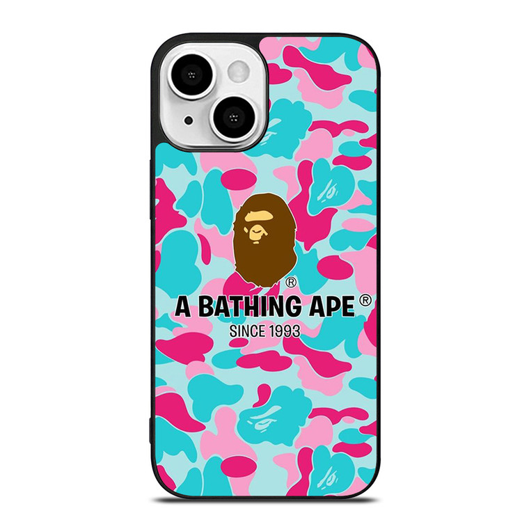 BAPE A BATHING APE CAMO iPhone 13 Mini Case Cover