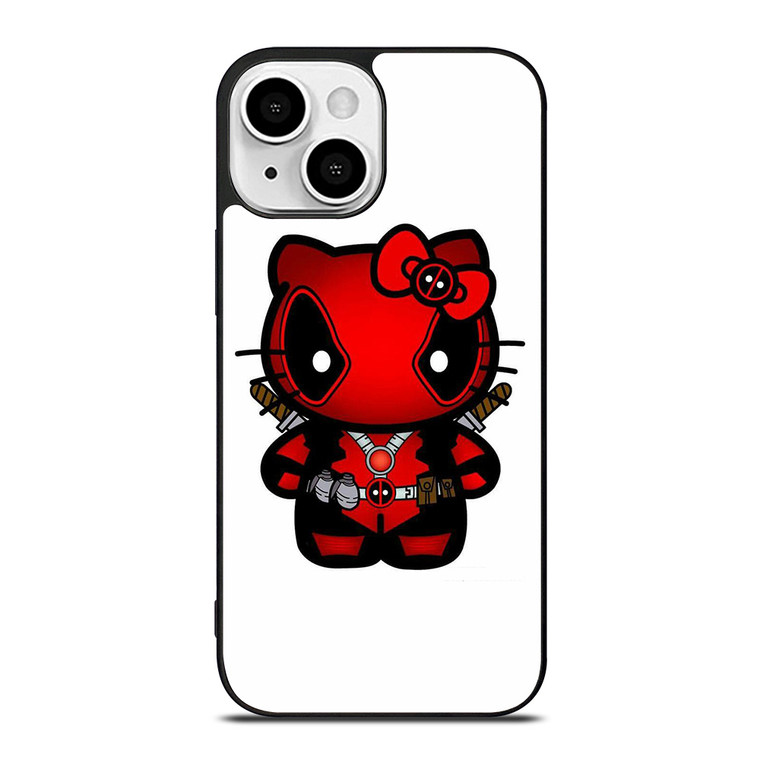 HELLO KITTY DEADPOOL MARVEL iPhone 13 Mini Case Cover